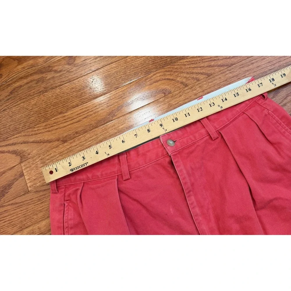 Vintage Polo Ralph Lauren Andrew Pants Fits Mens 34x29 Salmon Pink Pleated Chino